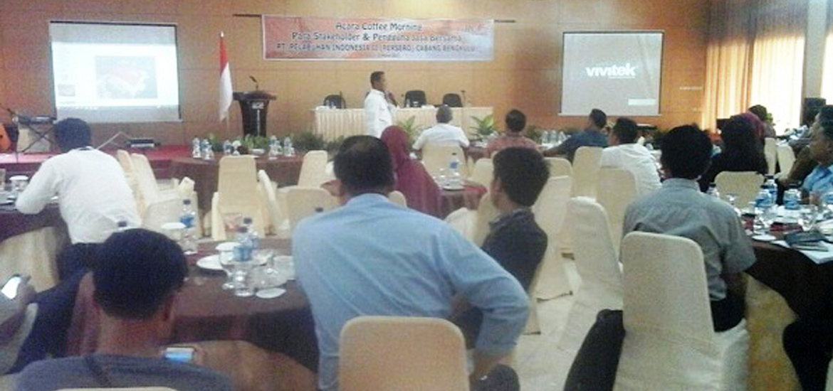 GM PT Pelindo II Cabang Bengkulu saat menyampaikan sambutan
