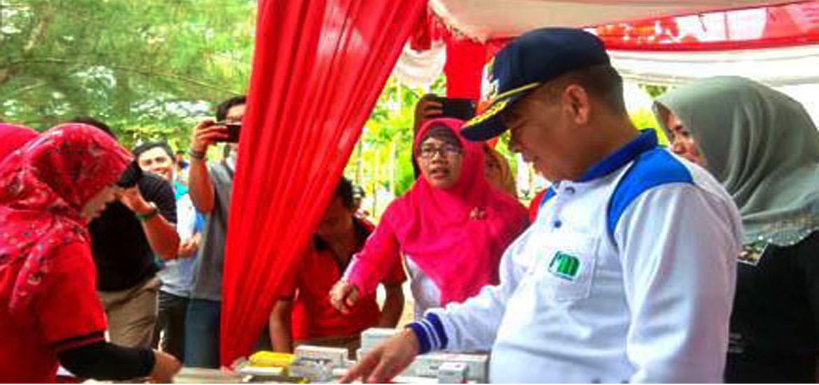 Penjabat Walikota Bengkulu,H. Budiman Ismaun saat launching hari jadi Kota Bengkulu ke-299