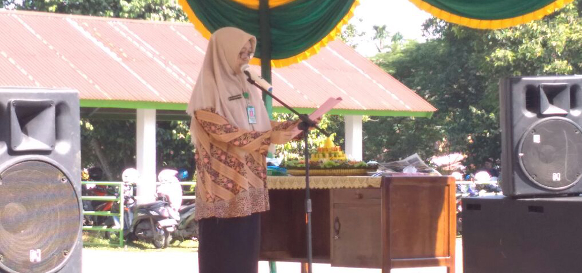 Direktur RSKJ Soeprapto, Candraini Puri menyampaikan sambutan