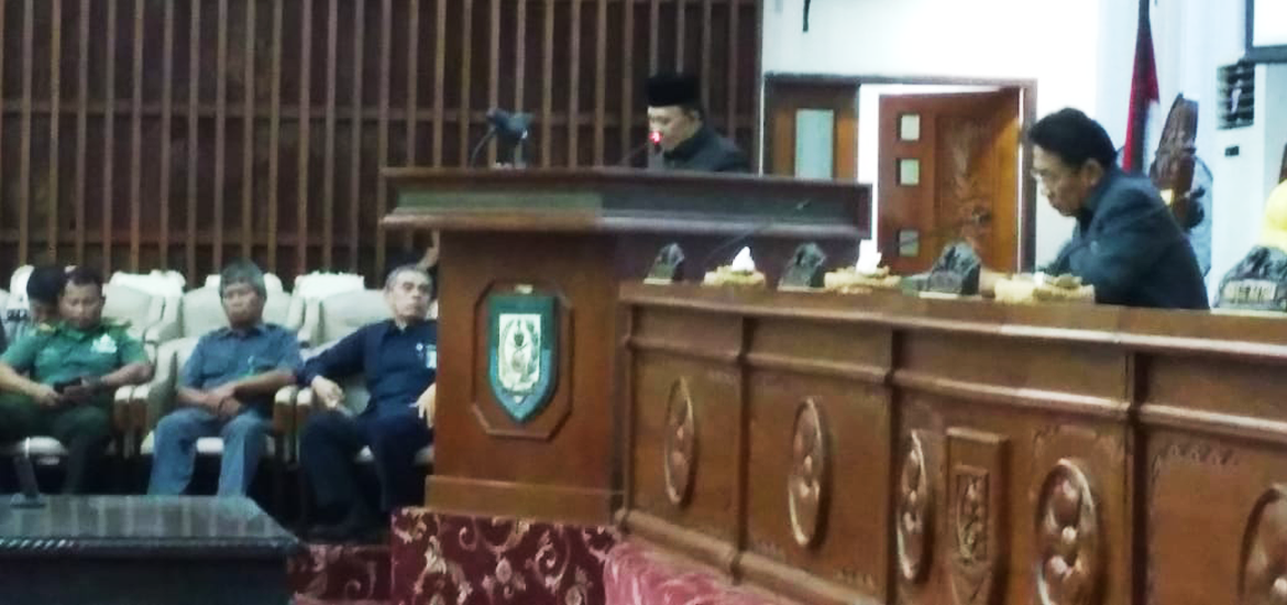 -- Sekretaris Daerah Provinsi Bengkulu Nopian Andusti menyampaikan sambutan --