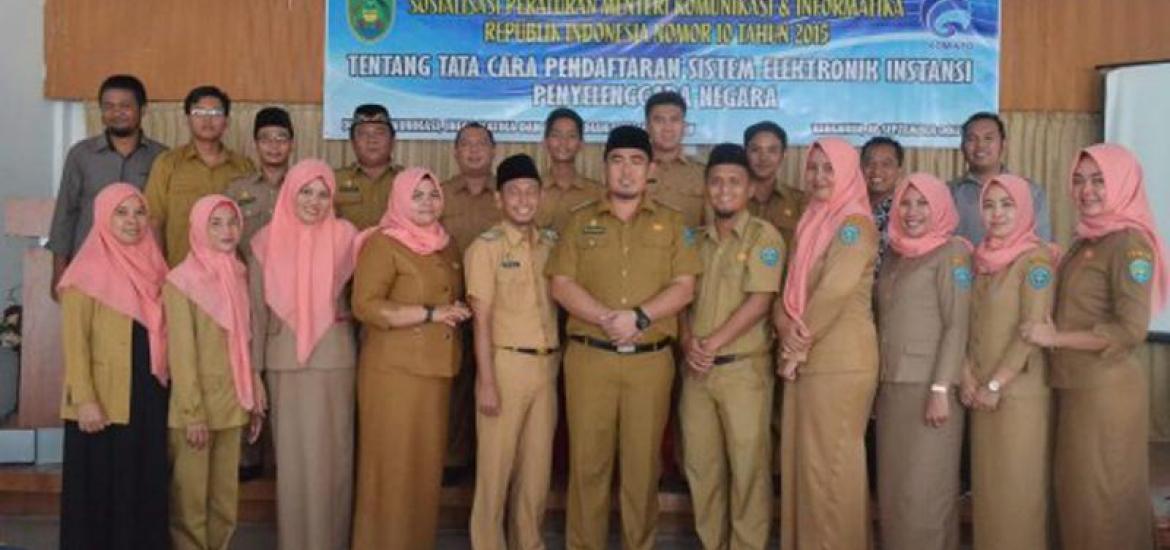 Sosialisasi Peraturan Menteri Komunikasi dan Informatika Nomor 10 Tahun 2015 tentang Tata cara Pendaftaran sitem elektronik Instansi Penyelenggara Negara