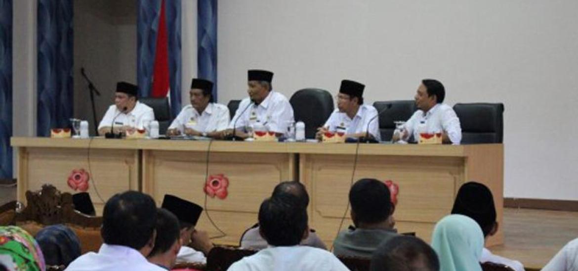 Rapat persiapan di Ruang Gunung Bungkuk sekretariat Kota Bengkulu pada Rabu (13/9/2017)