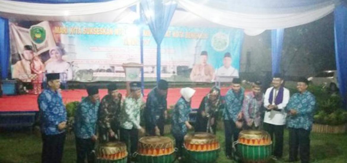 Wakil Walikota Bengkulu Patriana Sosialinda resmi membuka Musabaqoh Tilawatil Quran (MTQ) ke XXXIII di Masjid Akbar At – Taqwa
