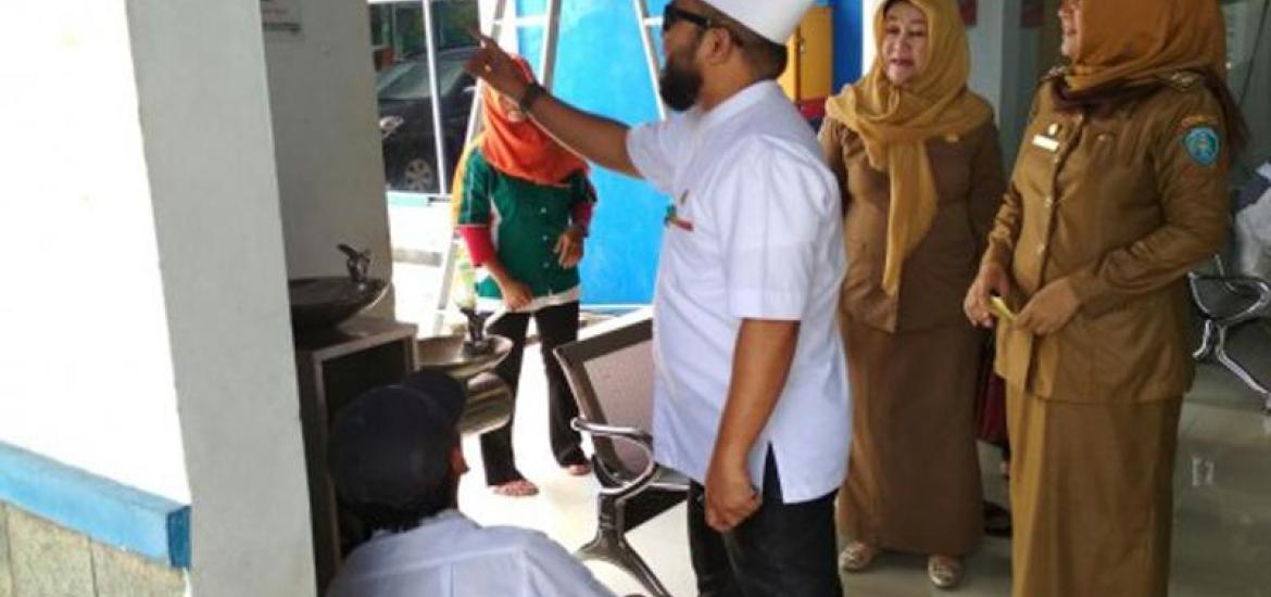 Fasilitas layanan baru yang terpasang di RSUD kota Bengkulu yakni, Air kran langsung minum (Drinking water)