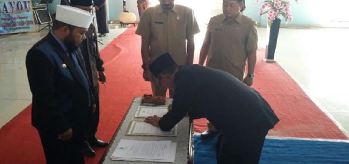 Pelantikan Sjobirin Hasan sebagai Direktur Perusahaan Daerah Air Minum (PDAM) Tirta Dharma Kota Bengkulu