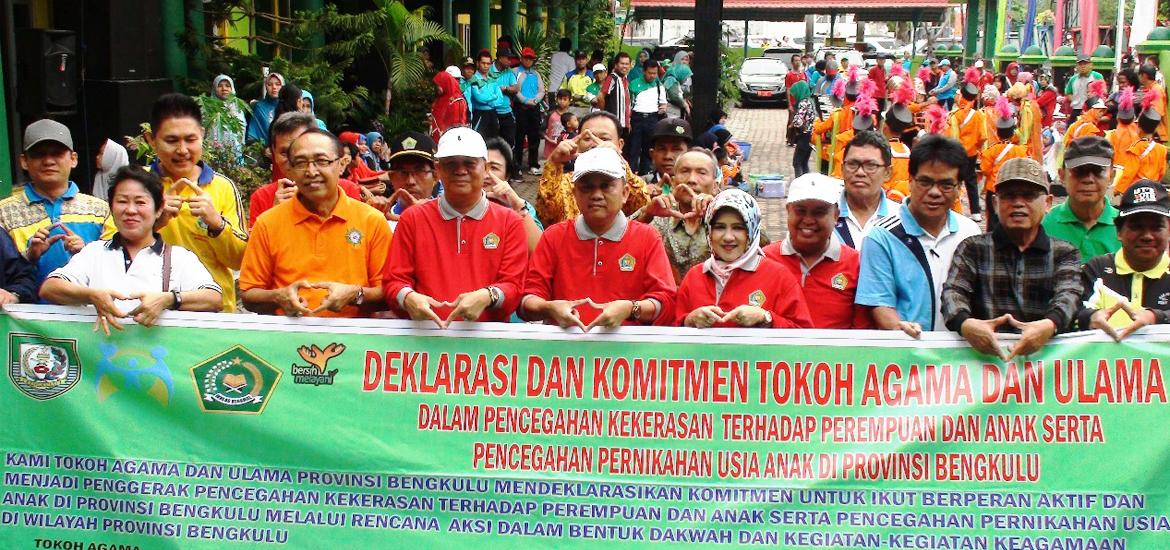 Deklarasi dan Komitmen Tokoh Agama dan Ulama Dalam Pencegahan Terhadap Perempuan dan Anak serta Pencegahan Pernikahan Usia Anak di Provinsi Bengkulu