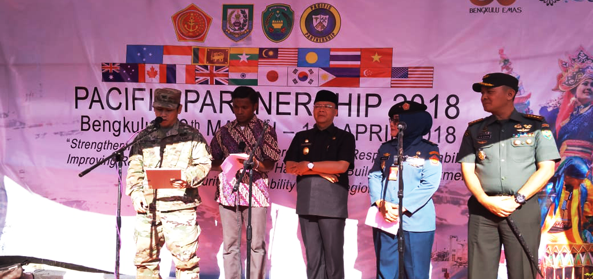 Penutupan Pasific Partnership Tahun 2018 di Bengkulu, Rabu (11/4/2018)