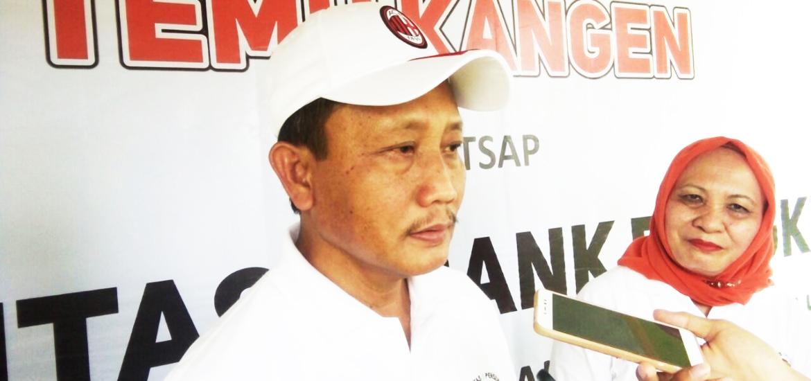 Direktur Utama Bank Bengkulu Agusalim saat memberikan keterngan pers