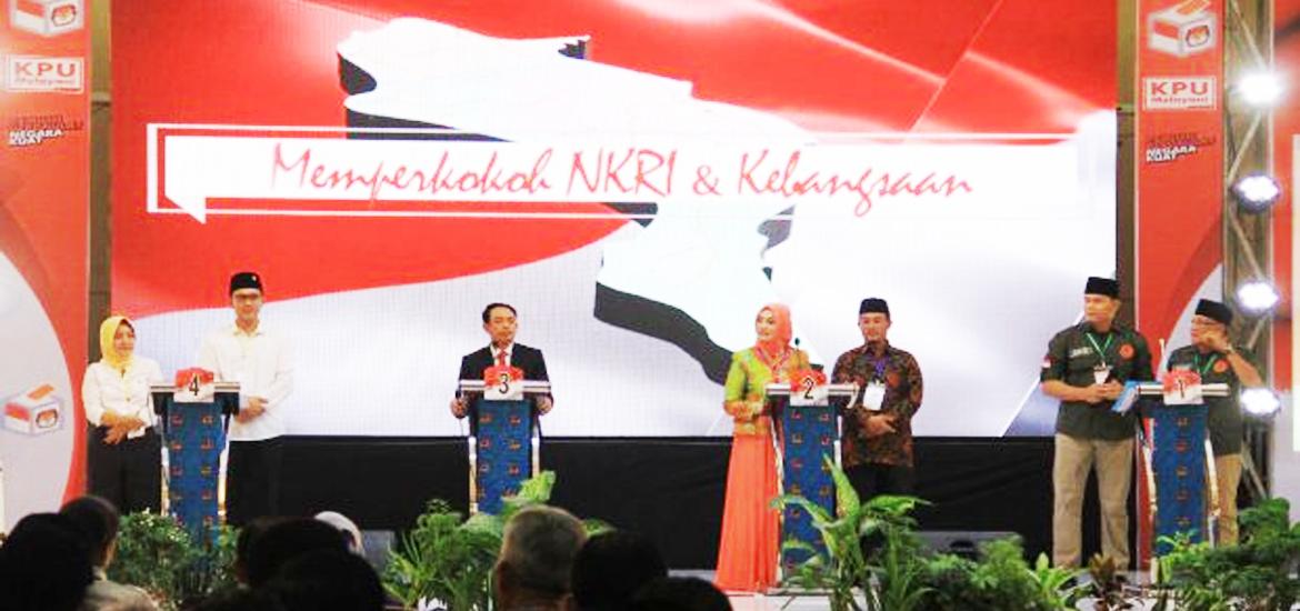 KPU Kota Bengkulu kembali menggelar Debat   kandidat paslon walikota dan wakil walikota tahap II, Rabu   (9/5/2018) malam.