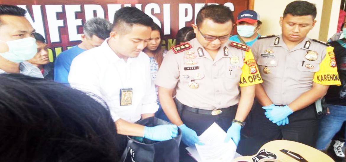 Polres Bengkulu Saat Menggelar Press Release