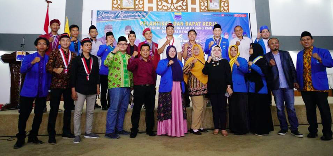 Pelantikan pengurus PMII Bengkulu  masa pengurusan 2018-2020