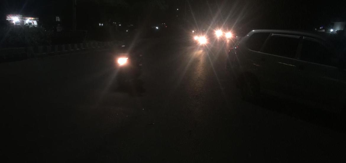 Aksi balap liar di Jalan Protokol Padang Jati Kota Bengkulu