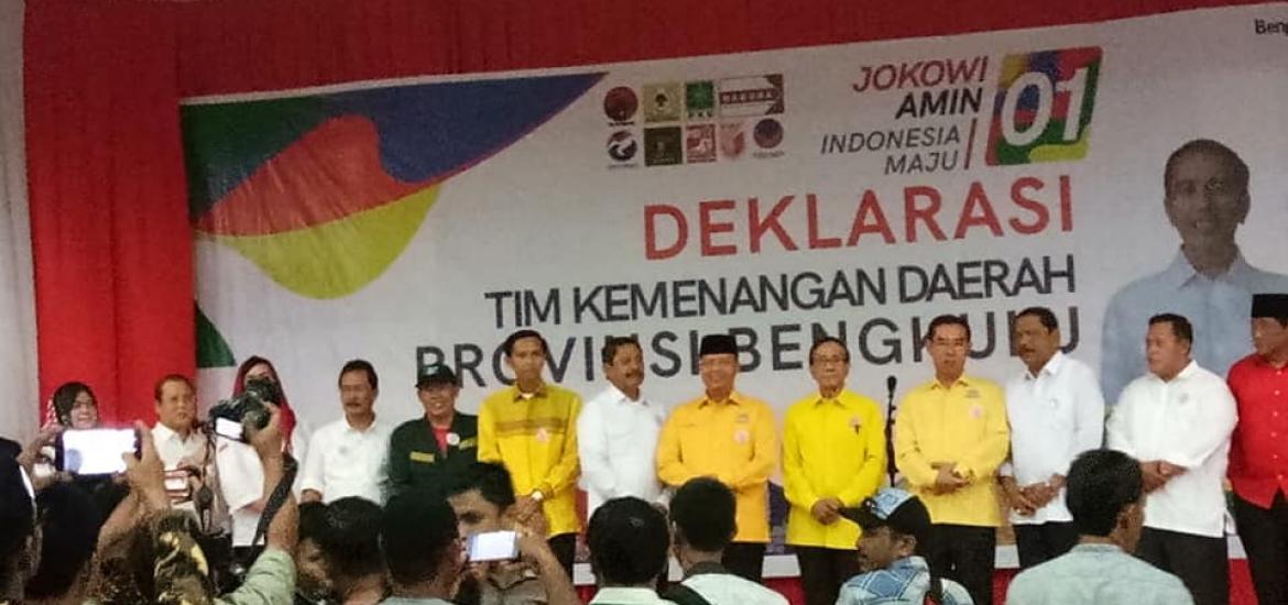 Deklarasi Tim Kemenangan Daerah Jokowi - Ma'aruf Amin Provinsi Bengkulu