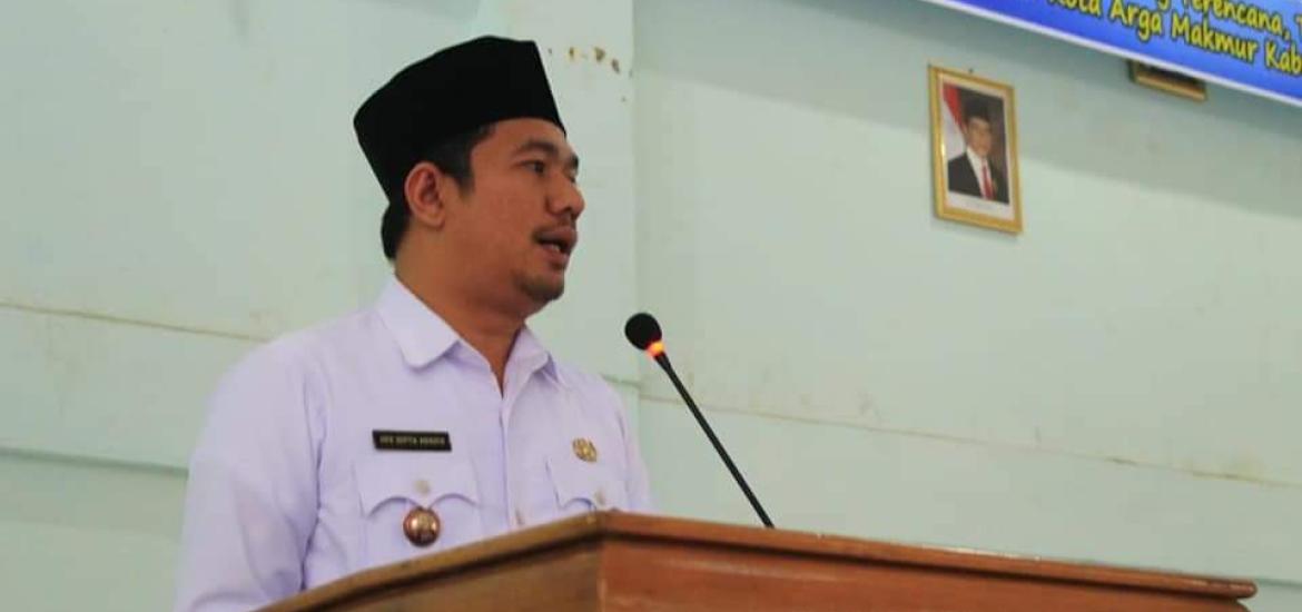 Wakil Bupati Bengkulu Utara saat menyampaikan sambutan