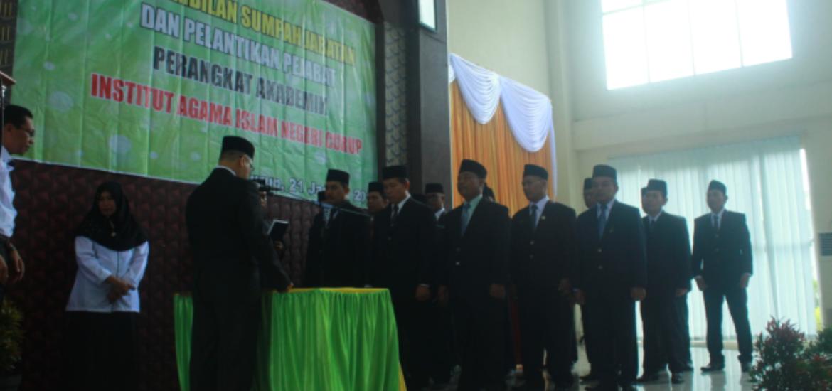 21 Pejabat Akademik IAIN Curup dilantik