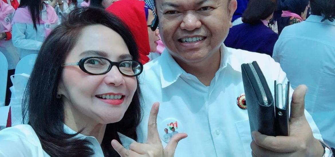 Restuty Aprillia bersama suami, Patrice Rio Capella