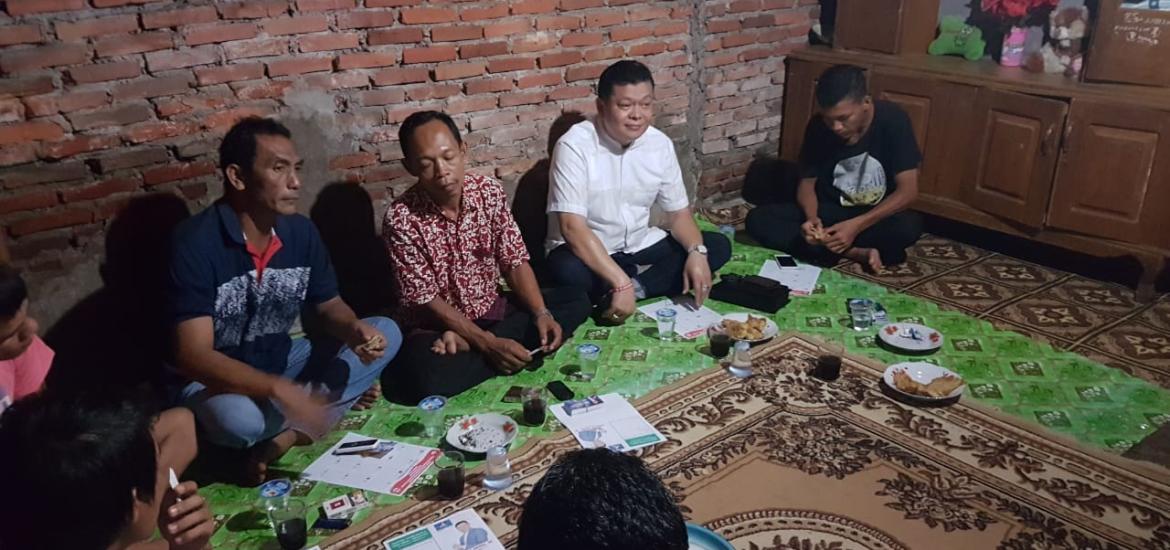 Syofyan Akmal mengunjungi warga dan juga pedagang di Padang Nangka KOta Bengkulu