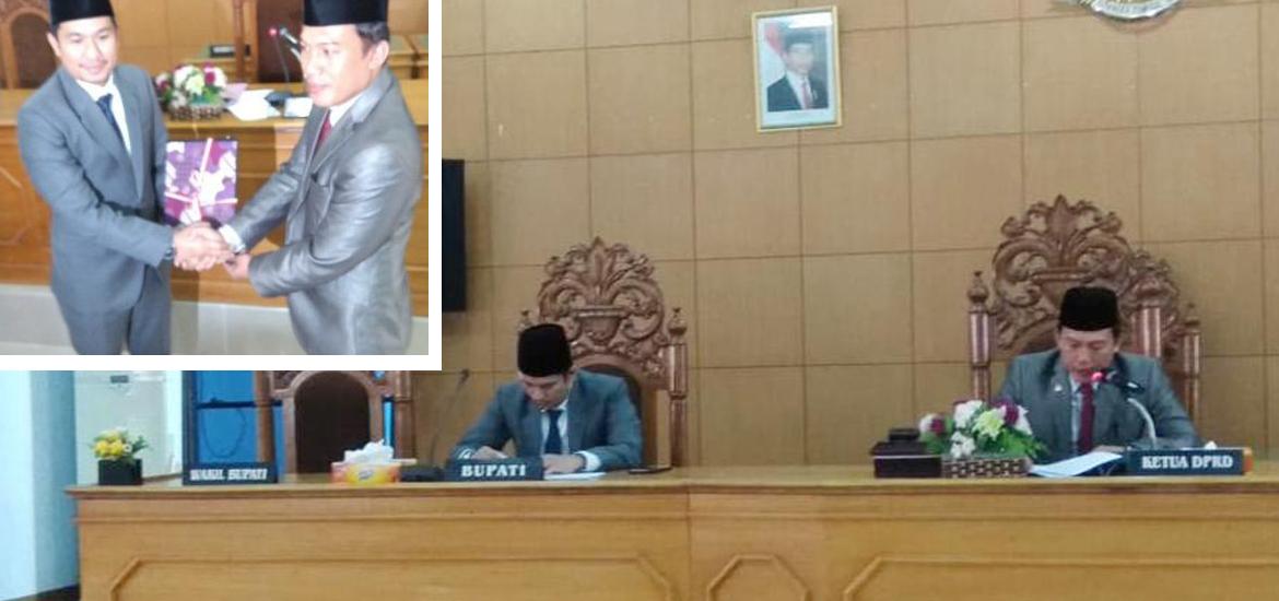 Rapat Paripurna dengan agenda Laporan Keterangan Pertanggungjawaban (LKPj) Bupati Bengkulu Utara Tahun Anggaran 2018
