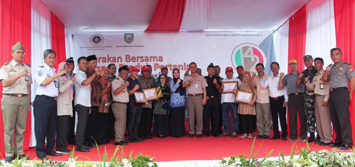 Foto Gerakan Bersama Ekspor Produk Pertanian Menuju Indonesia Lumbung Pangan Dunia 2045