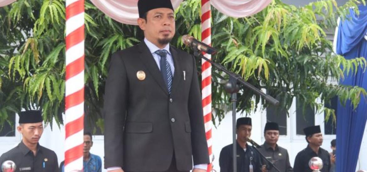 Wakil Walikota Bengkulu Dedy Wahyudi pimpin  Upacara HANI 2019