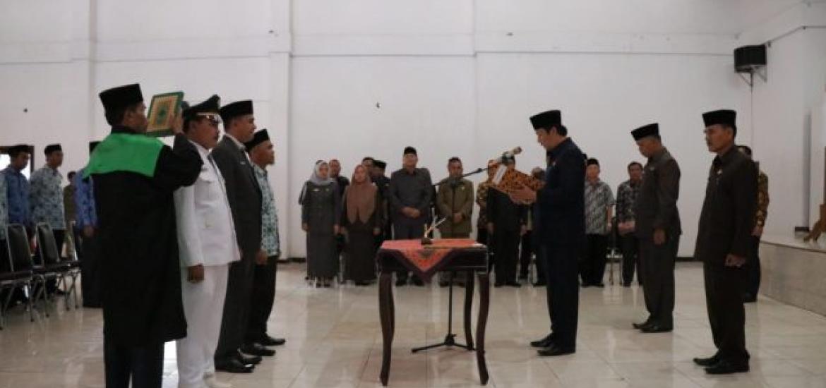 Pelantikan Puluhan Pejabat Eselon III dan Eselon IV, Kamis (5/9/2019).