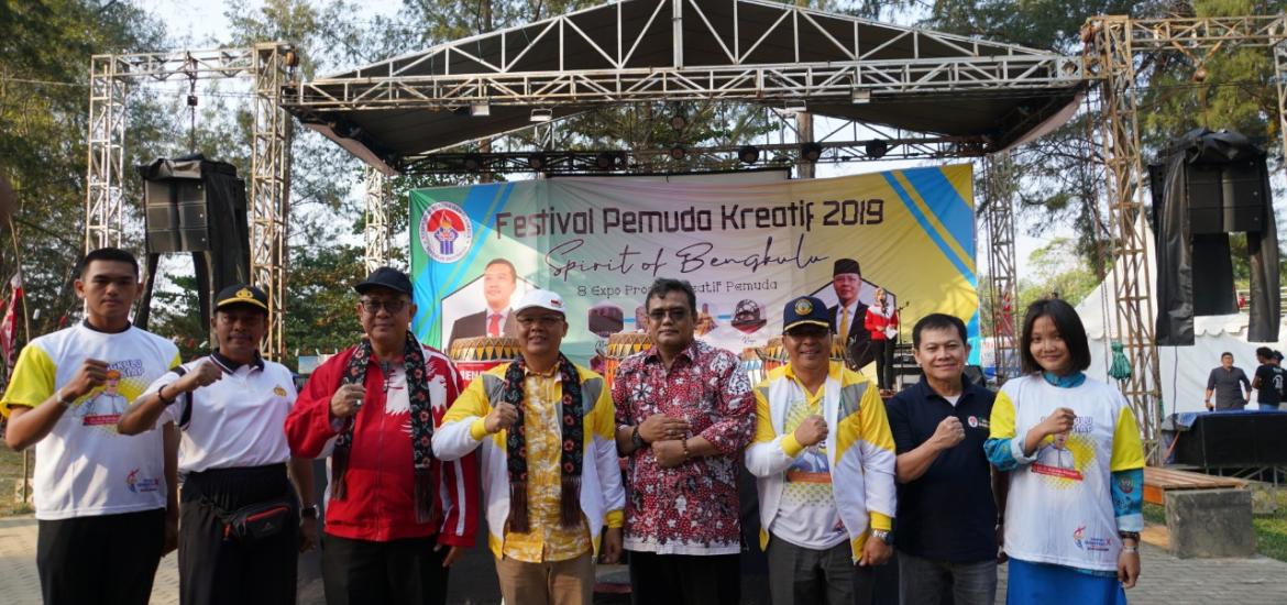 Festival Pemuda Kreatif di Taman Pantai Berkas Kota Bengkulu,