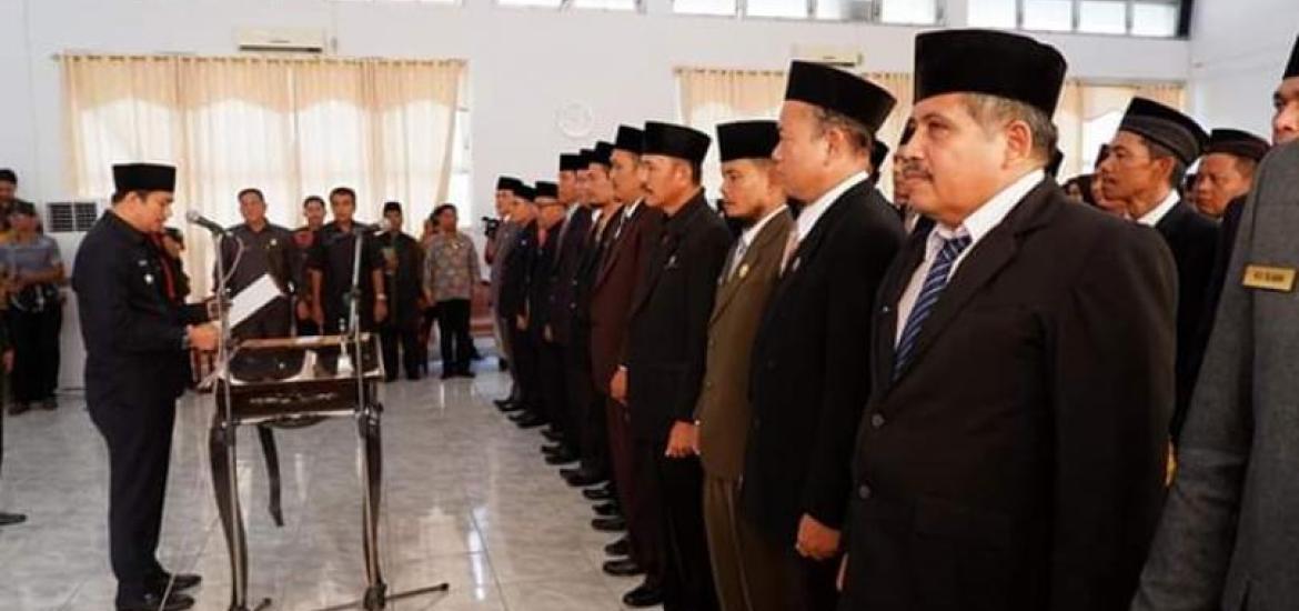 Pemerintah Bengkulu Uatara Mutasi 69 Pejabat Aselon II, III dan IV 