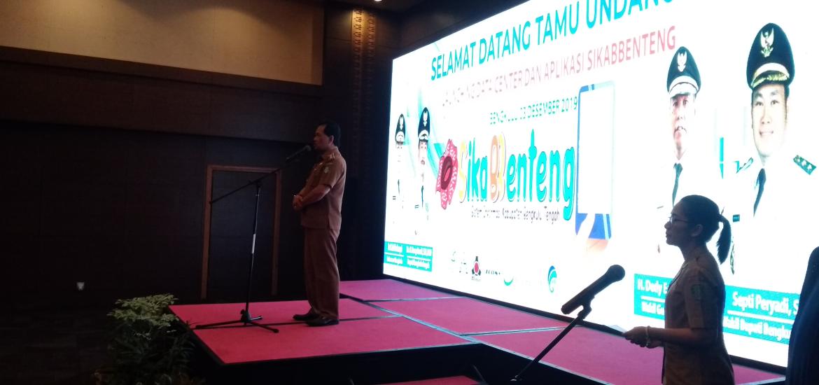 Bupati Bengkulu Tengah H.Ferry Ramli saat menyampaikan sambutannya.