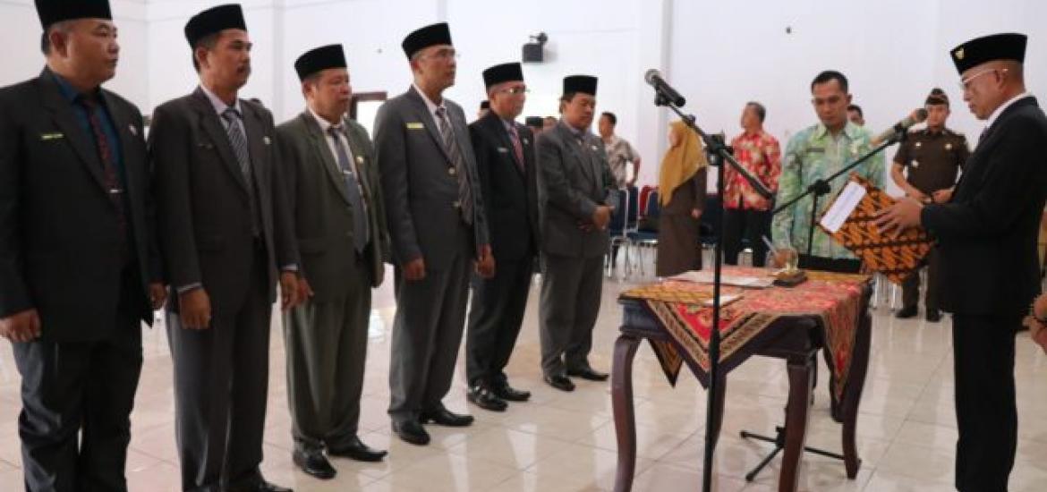 Bupati Gusnan dan jajaran Pemkab Bengkulu selatan