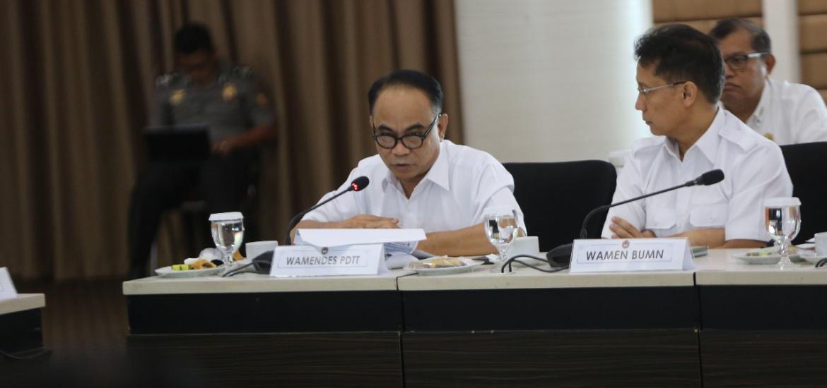 Wamendes saat Rapat Tingkat Menteri