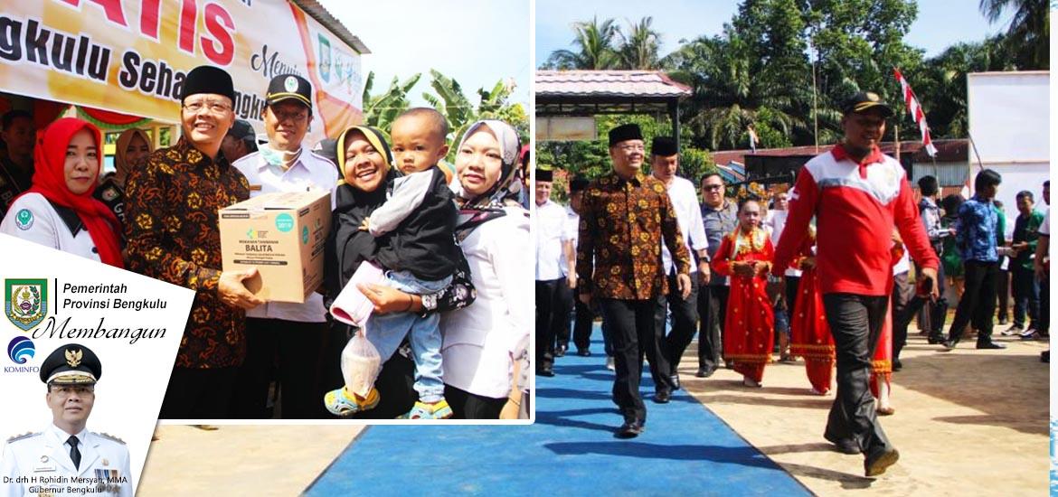 Gubernur Rohidin kunker di Desa Lokasi Baru Seluma