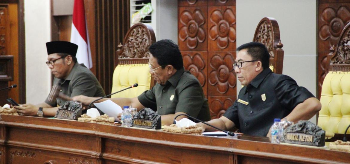 Paripurna Penyampaian Dua Raperda Usulan Gubernur Bengkulu