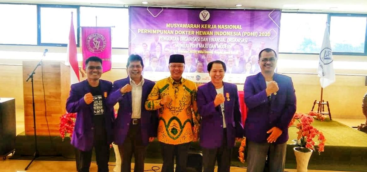 Gubernur Rohidin saat Muskernas PDHI 2020