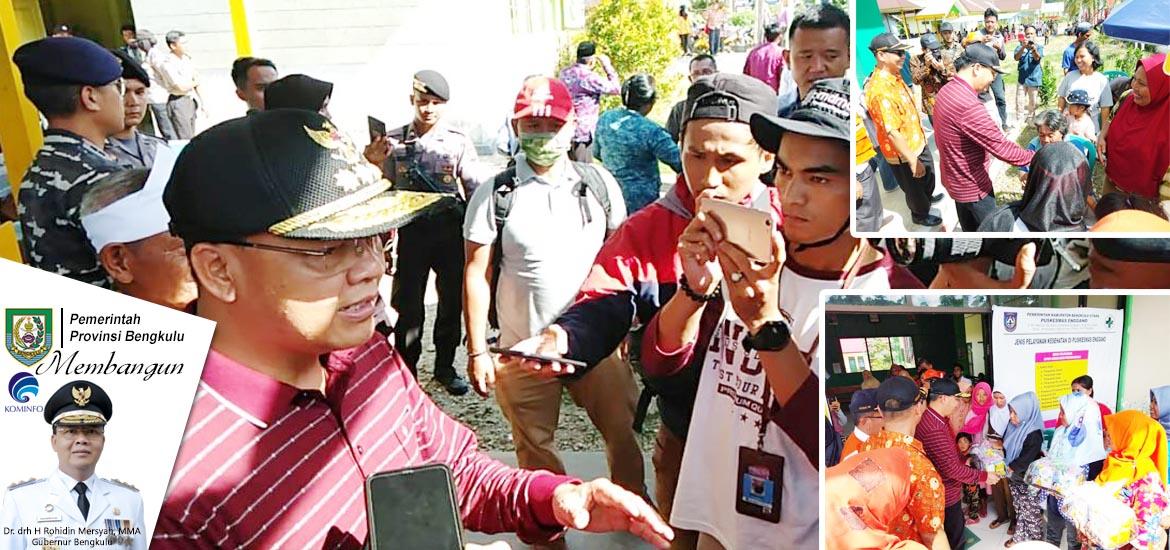 Gubernur Rohidin saat kunker di Enggano