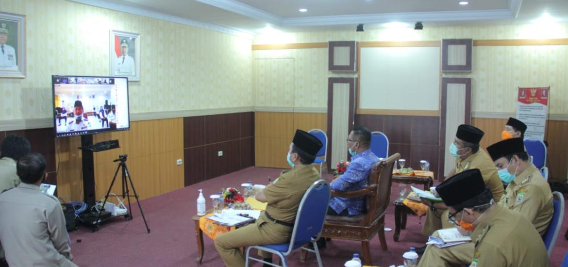 Vicon Rapat pertama Gugus Tugas Covid-19