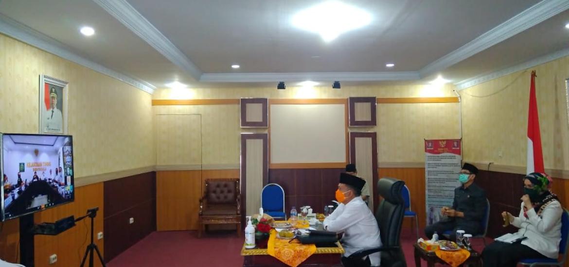 Vicon bersama Kajati dan Sekda Se-Provinsi Bengkulu