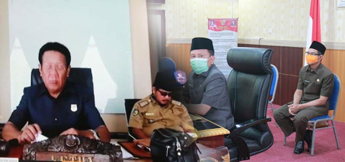 Rapat Paripurna Virtual Meeting DPRD Provinsi Bengkulu