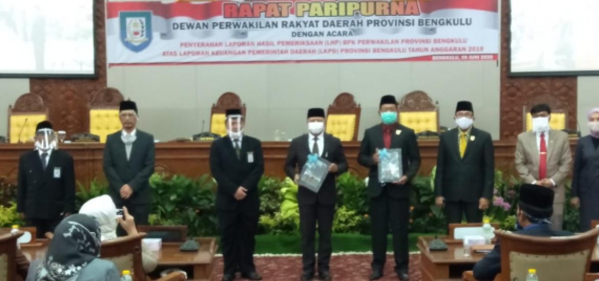Paripurna Penyerahan LHP BPK RI Tahun 2019