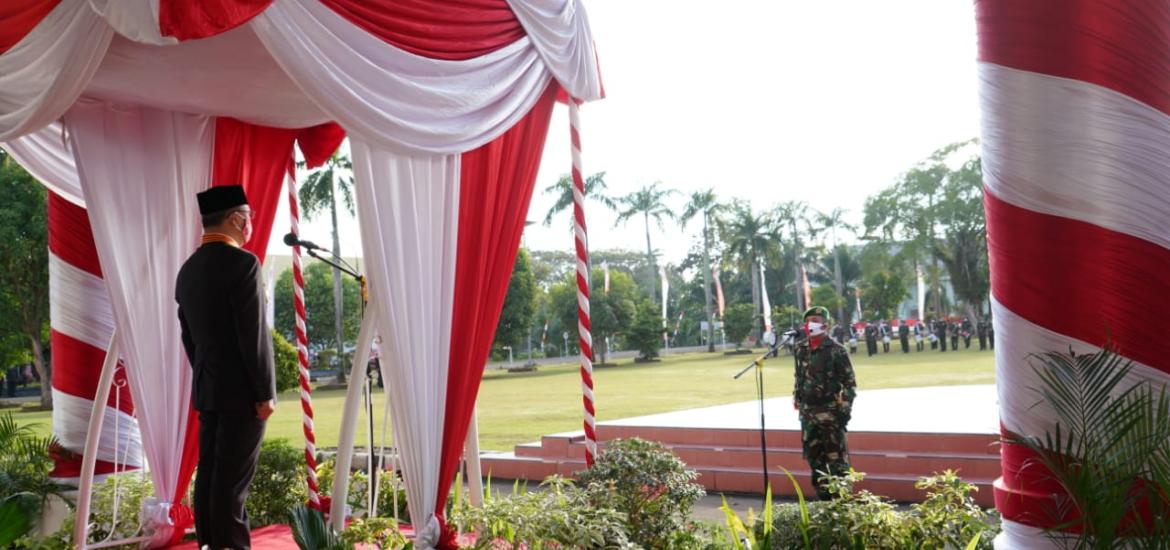 Upacara peringatan HUT RI ke 75 Pemprov Bengkulu