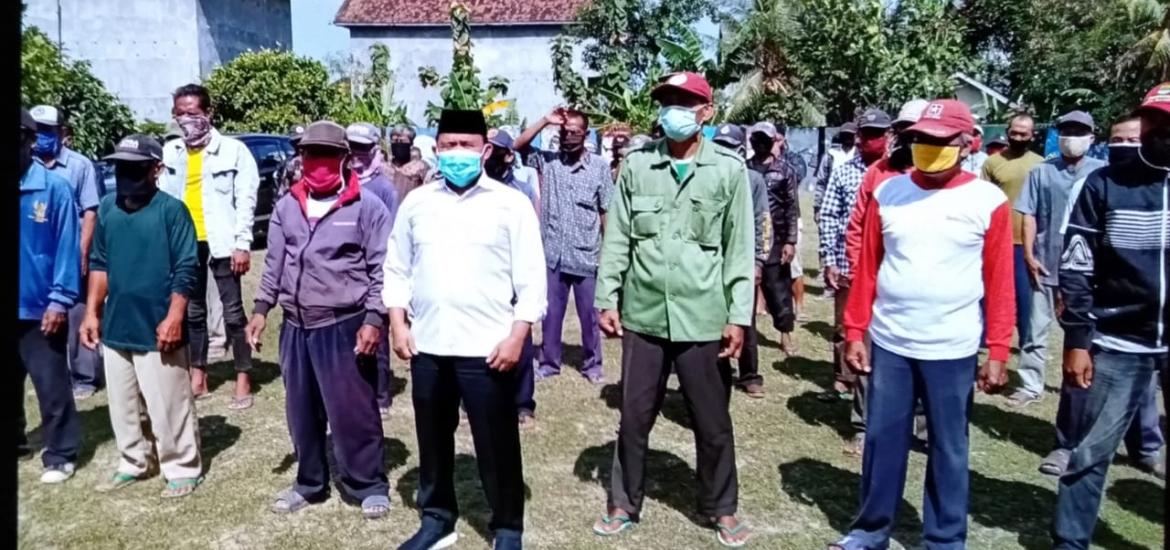 H.Antoni Imam,SE Calon Wakil Bupati Lamsel (baju putih)