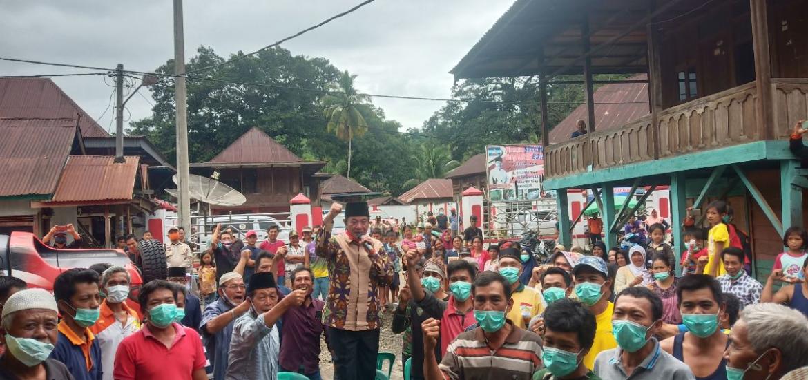 Antusias Masyarakat Puguk Menangkan Rohidin-Rosjonsyah