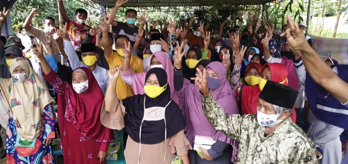 Rohidin silaturahmi bersama masyarakat Sumber Rejo Bengkulu Utara