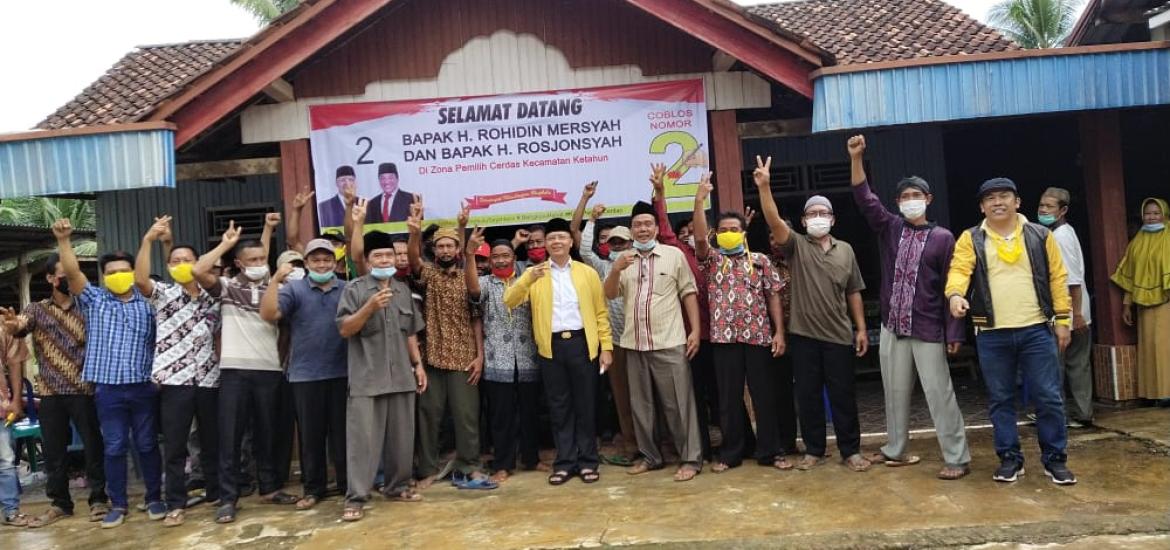 Rohidin silaturahmi di Desa Fajar Baru Kecamatan Ketahun Bengkulu Utara