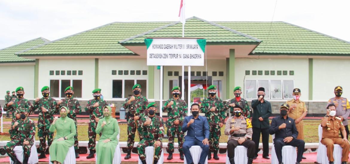 Pangdam II sriwijaya Resmikan Denzipur 14/Gana Badrika Bengkulu Tengah