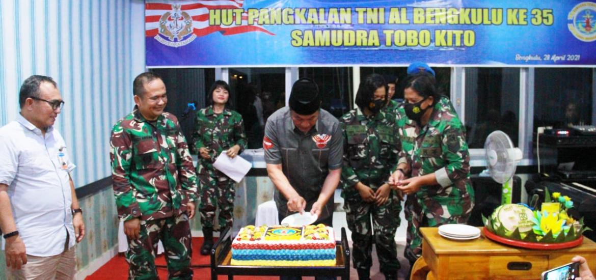 HUT ke - 35 Lanal Bengkulu, Perkuat Sinergi TNI AL dan Pemerintah Daerah