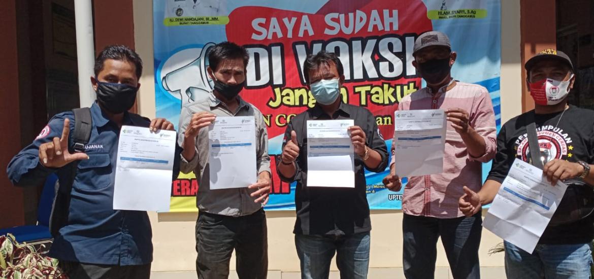 DPW KWI Kabupaten Tanggamus lakukan vaksinasi