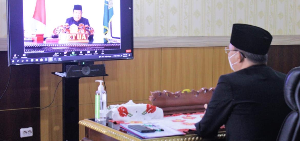 Gubernur Bengkulu Ikuti Paripurna KUA-PPAS APBD-P Tahun 2021