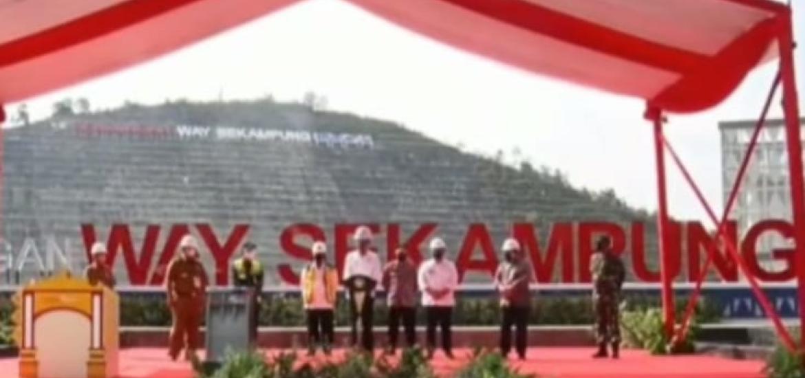 Presiden Jokowi Resmikan Bendungan Way Sekampung