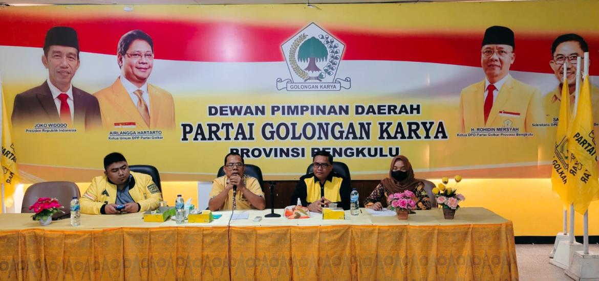 MPO partai Golkar Provinsi Bengkulu Gelar Rapat Kerja