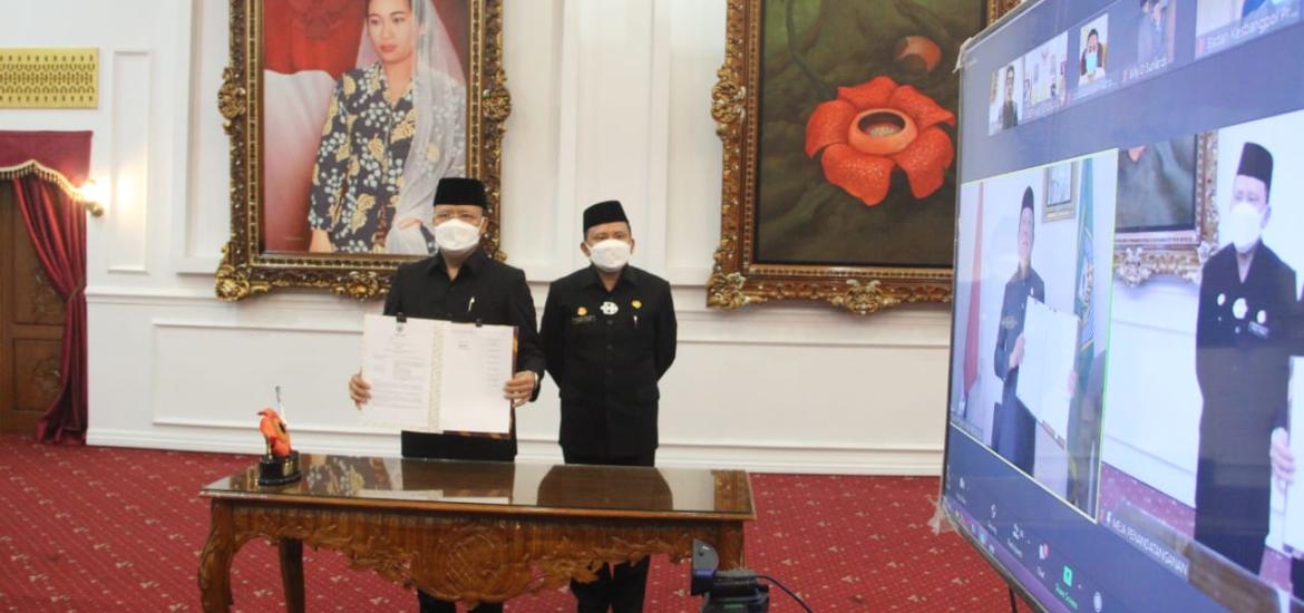 RAPBD-P Provinsi Bengkulu 2021 Disetujui Jadi Perda